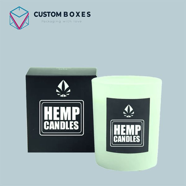 Custom hemp candle boxes wholesale